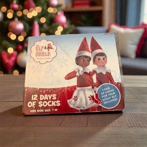 ELF 12 Days of Socks - Red and White